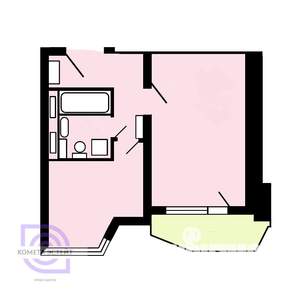 1-к квартира, вторичка, 38м2, 15/22 этаж