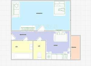 1-к квартира, вторичка, 38м2, 6/17 этаж