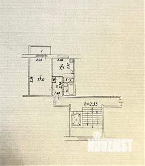 1-к квартира, вторичка, 33м2, 4/10 этаж