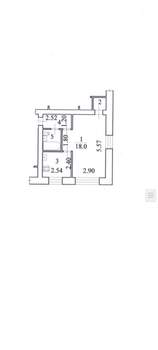 1-к квартира, вторичка, 31м2, 1/2 этаж