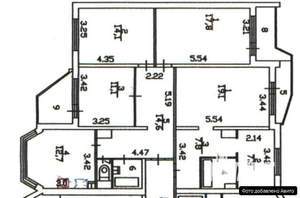 3-к квартира, вторичка, 78м2, 1/17 этаж