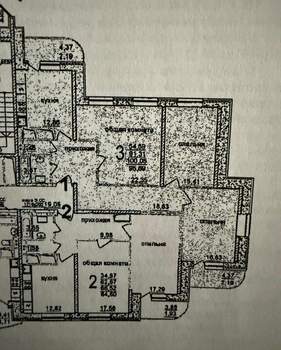 4-к квартира, вторичка, 92м2, 3/24 этаж