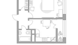 1-к квартира, вторичка, 39м2, 12/25 этаж