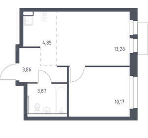 1-к квартира, вторичка, 48м2, 12/17 этаж