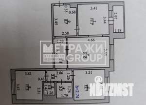 3-к квартира, вторичка, 73м2, 1/20 этаж