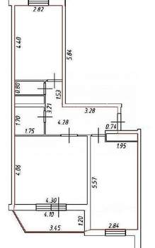 2-к квартира, вторичка, 58м2, 11/25 этаж