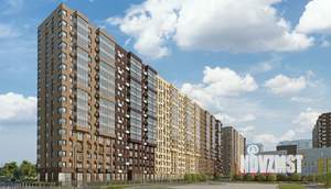 2-к квартира, строящийся дом, 35м2, 6/17 этаж