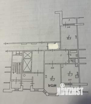 2-к квартира, вторичка, 77м2, 12/17 этаж