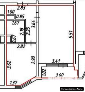 1-к квартира, вторичка, 37м2, 9/17 этаж