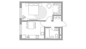 1-к квартира, вторичка, 35м2, 14/17 этаж