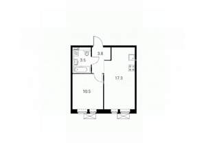 2-к квартира, вторичка, 35м2, 6/25 этаж